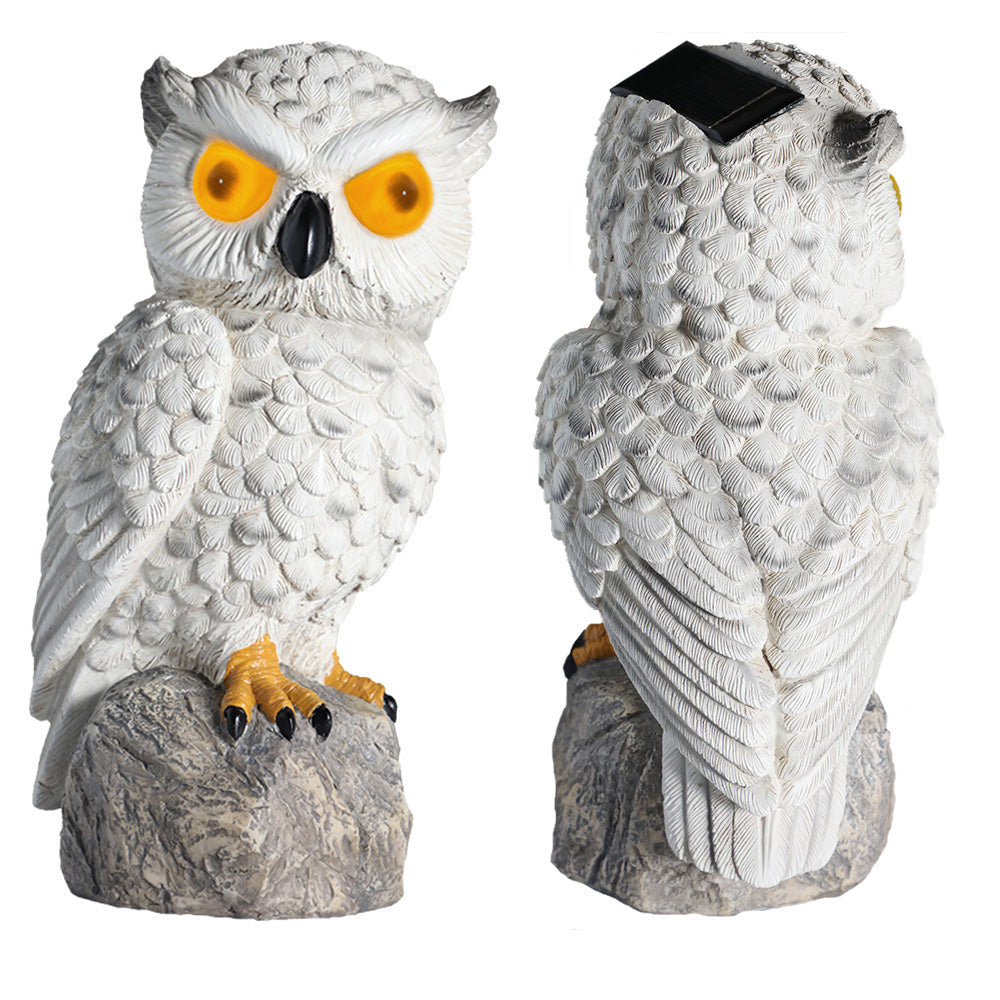 Solar-Powered Realistic Owl Repeller