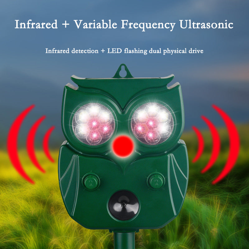 Solar-Powered Ultrasonic Pest & Animal Repeller
