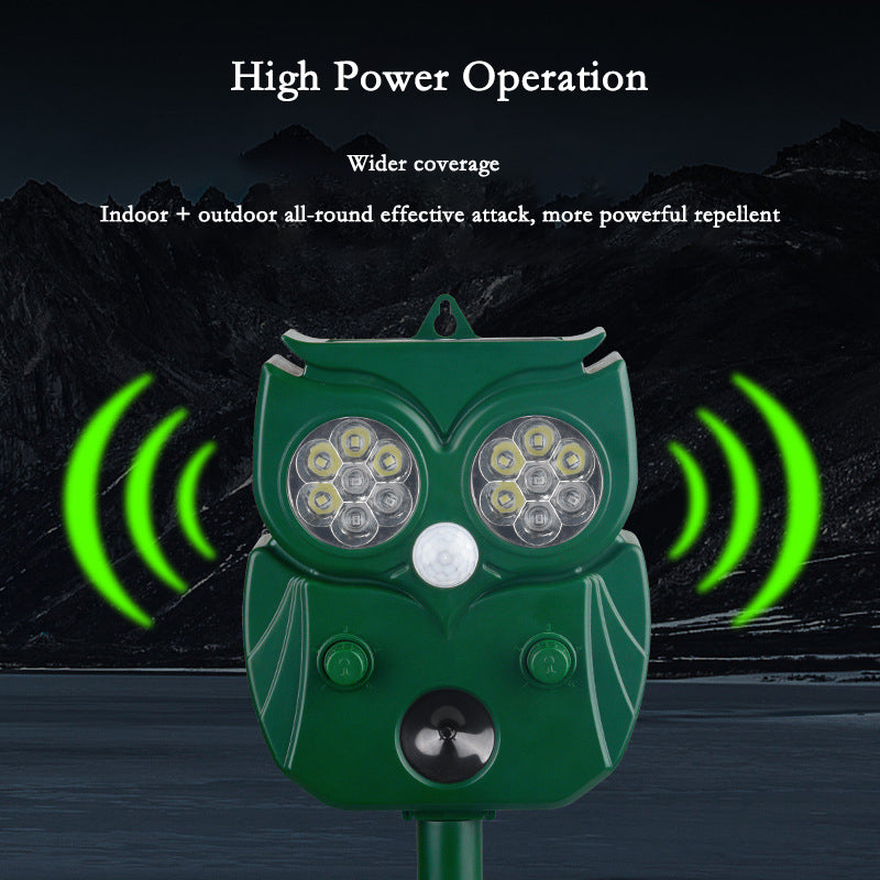 Solar-Powered Ultrasonic Pest & Animal Repeller