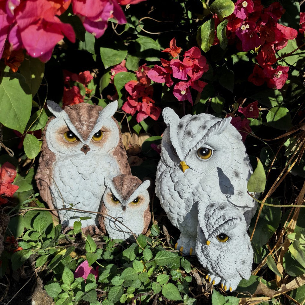 Buy 1 Get 1 Free Realistic Owl Family Garden Decor
