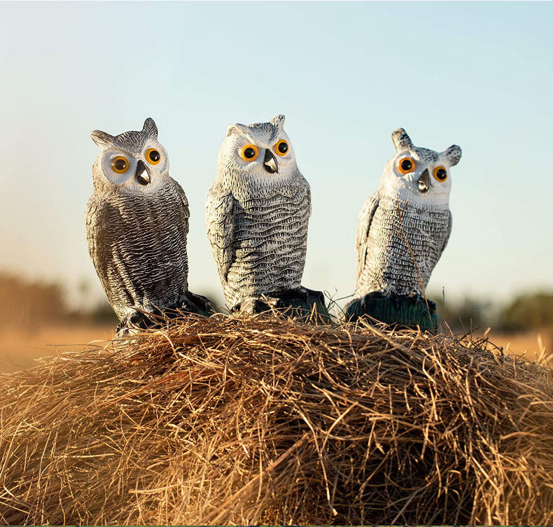 Realistic Owl Garden Pest Repeller